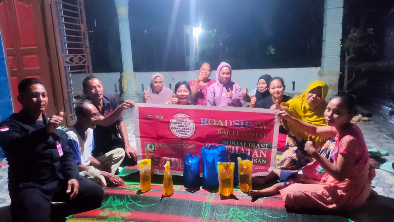 Kecamatan Pantai Cermin, Desa Cilawan, Dusun 9, Penyuluhan dirumah Ibu Boinah (Konsultan Bapak Mursed)