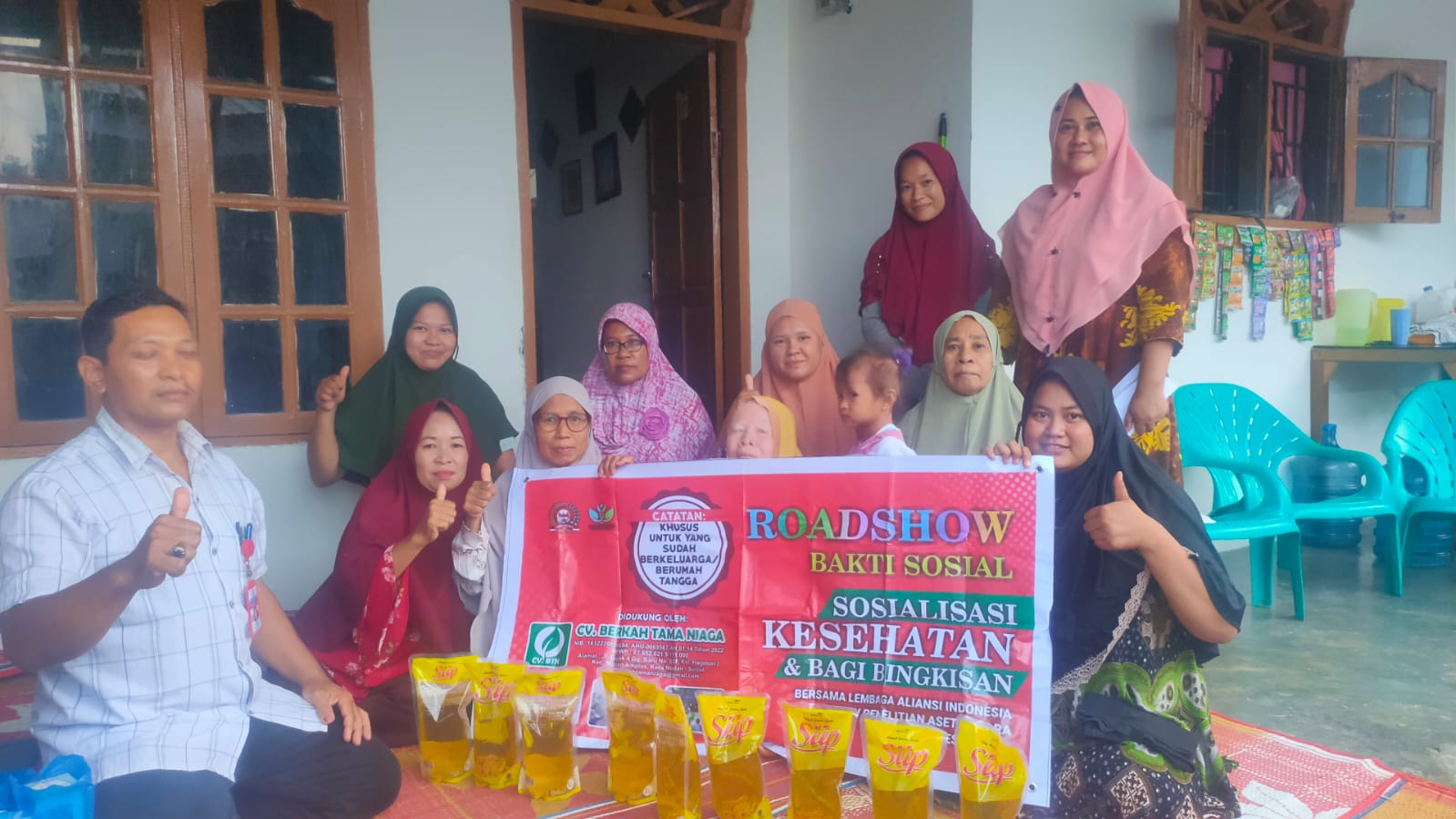 Roadshow penyuluhan di dusun 10, Desa Percut Sei Tuan